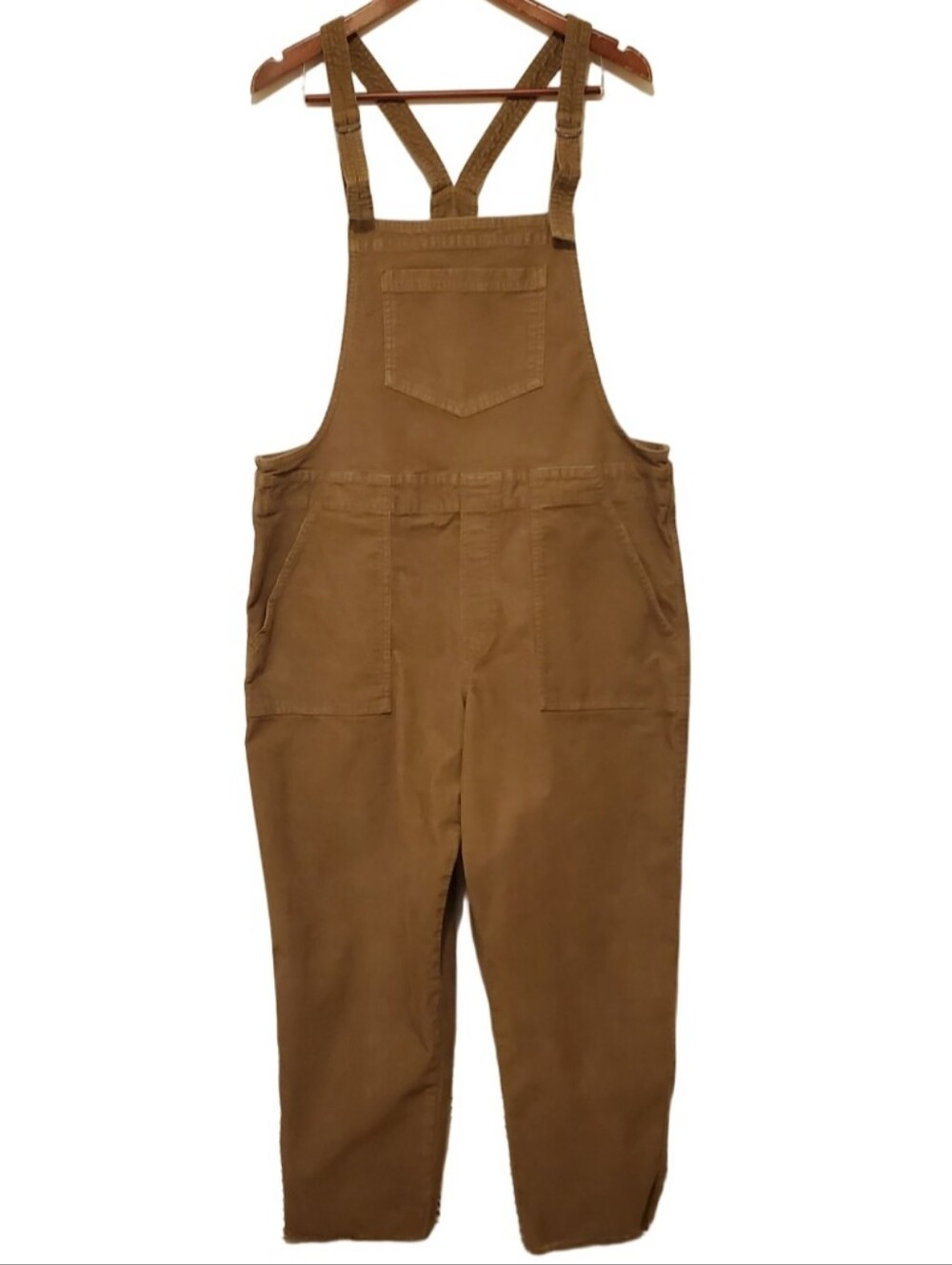 Aerie Werk And Play Corduroy Overalls Size Large Brown - Picture 2 of 13